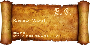 Ravasz Vazul névjegykártya